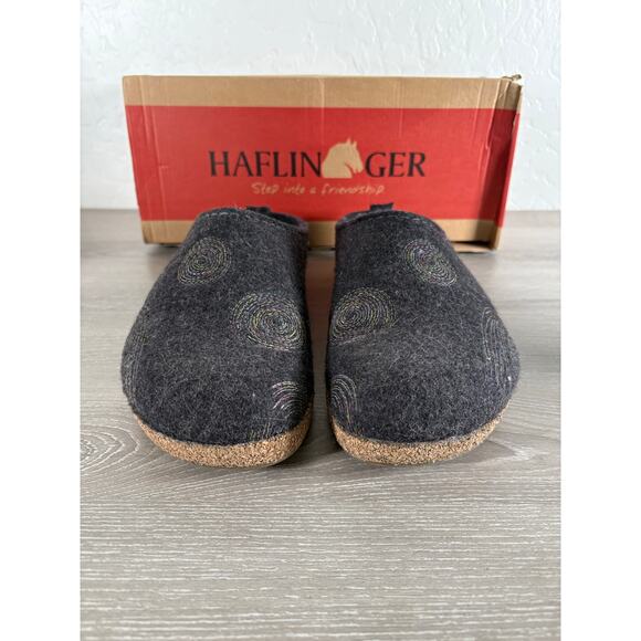 Haflinger GZ Spirit Navy Wool Women's Slippers Shoes- Size 39 US 8- EUC - Picture 4 of 8